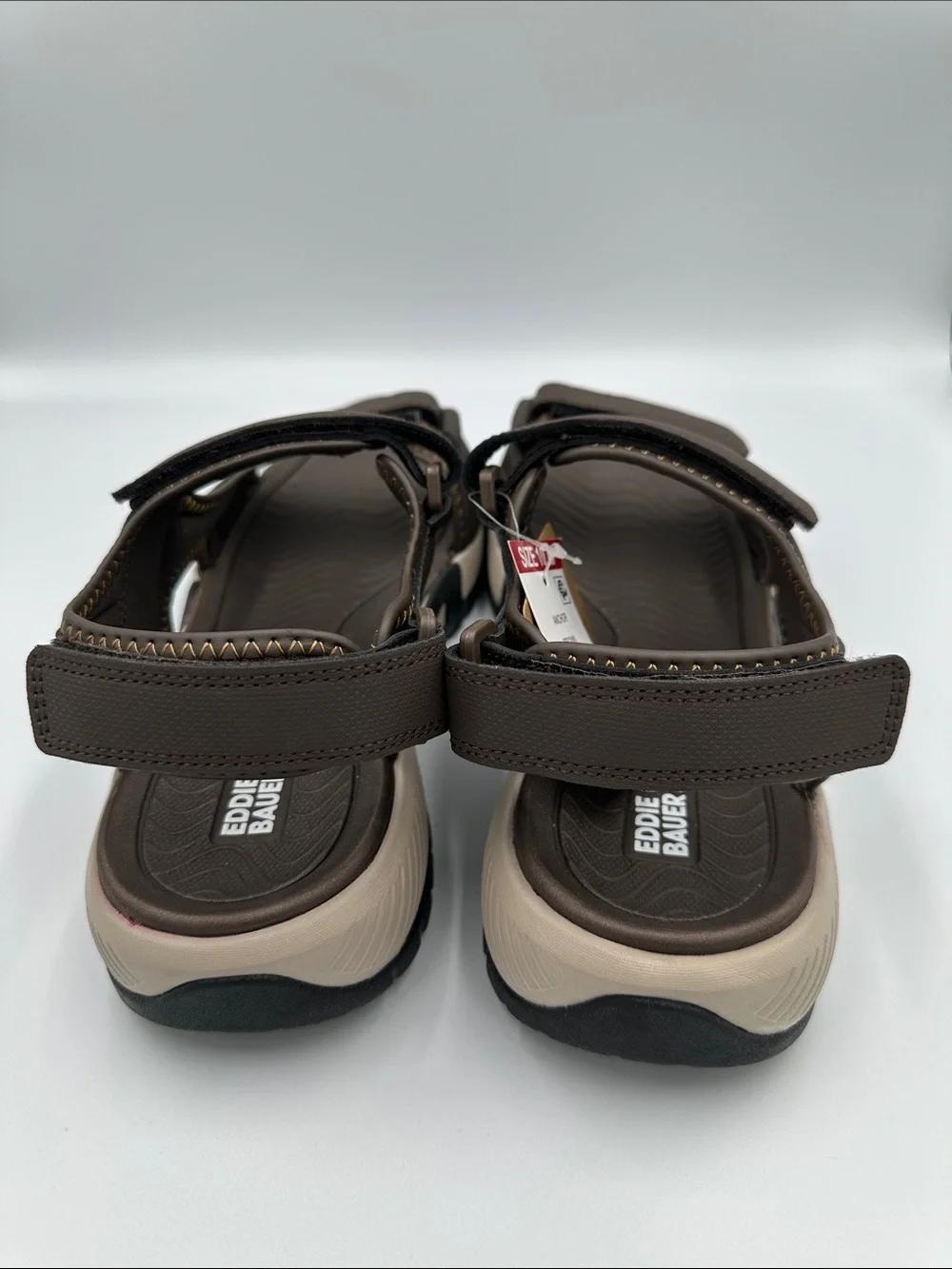 NWT Eddie Bauer Anchor Brown Sport Sandals Men’s Size 10M Comfort Outdoor Hiking